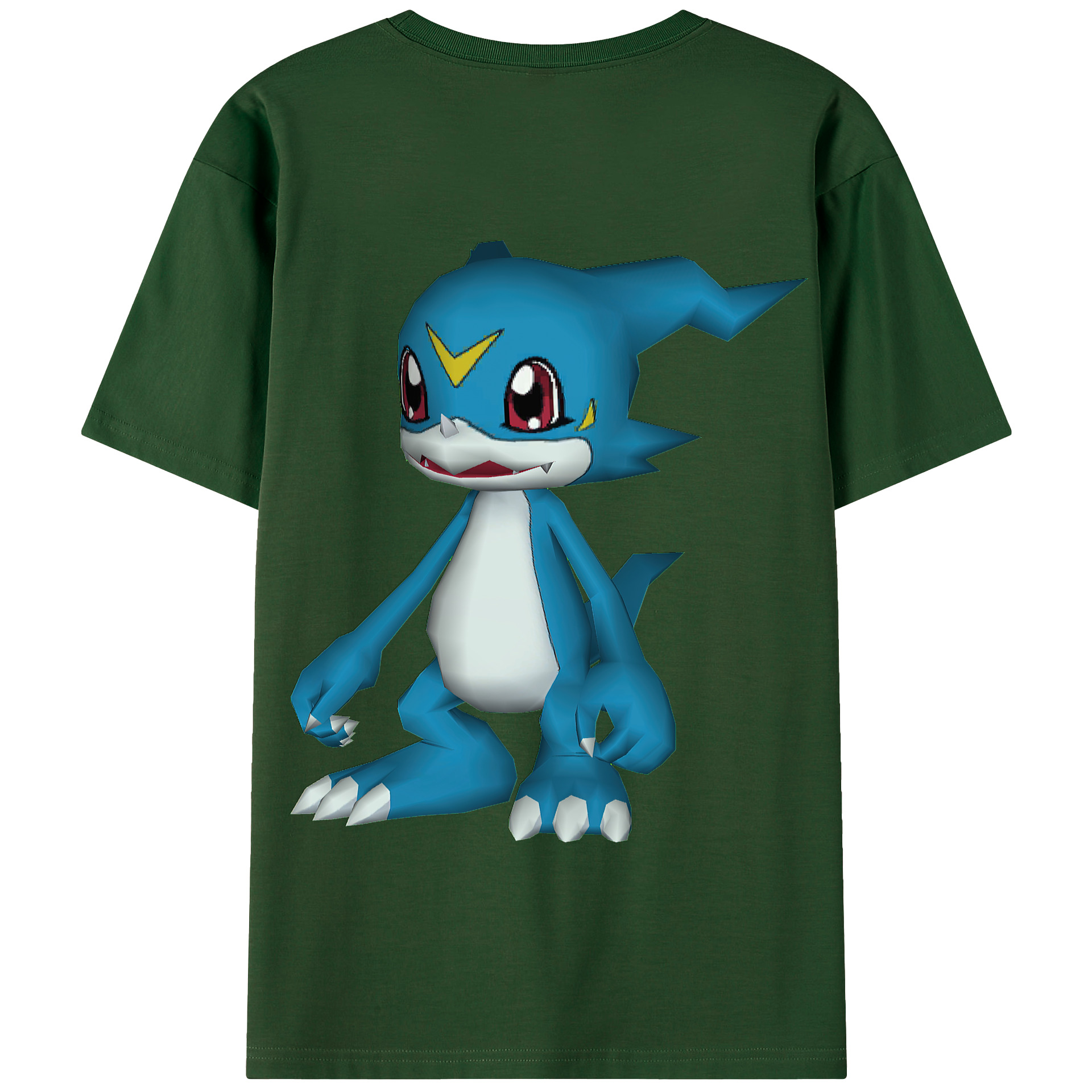 （画像用） Digimon デジタルモンスター/デジモン 綿100％半袖Tシャツ（背面プリント）